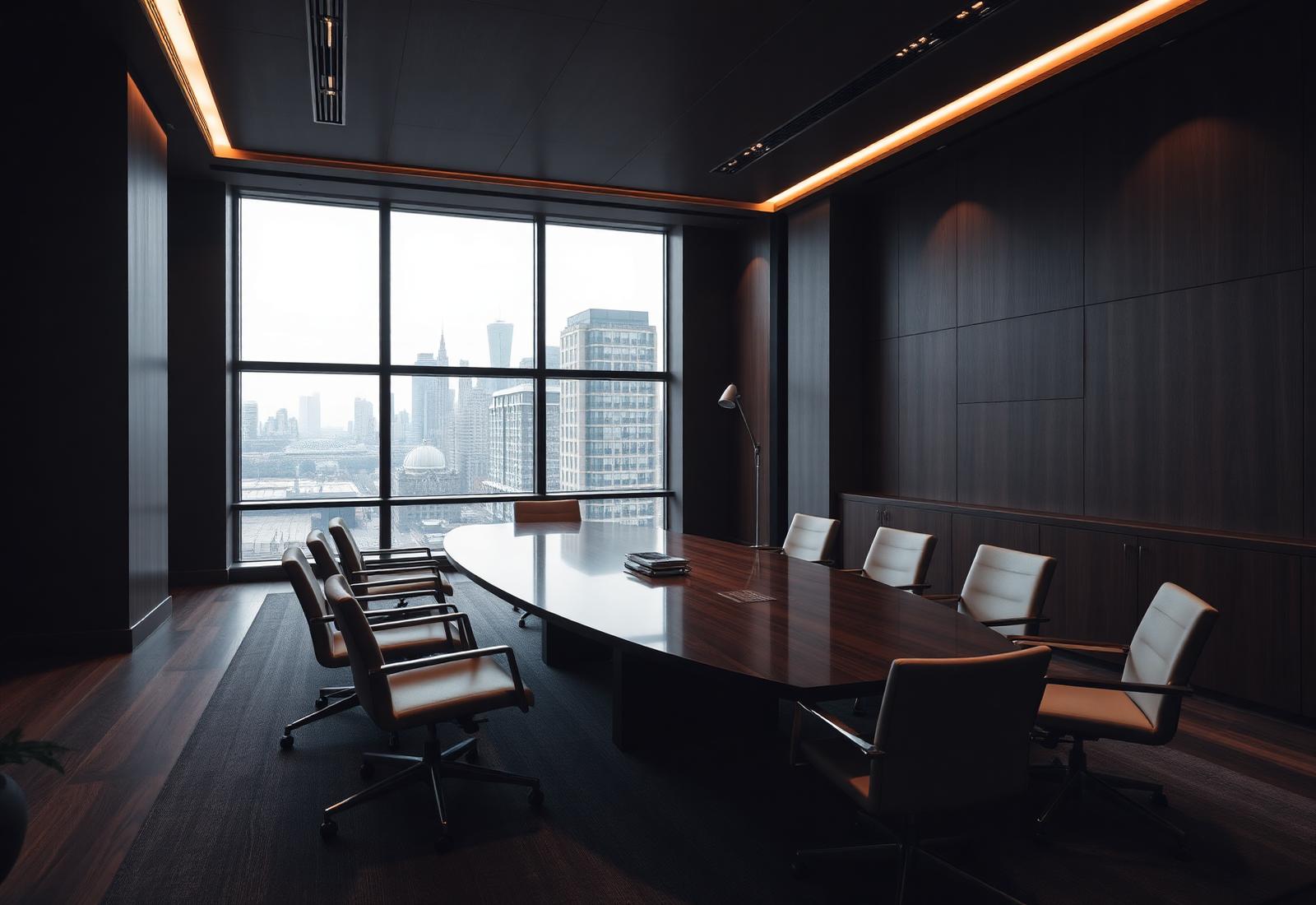 Executive boardroom in a London office
